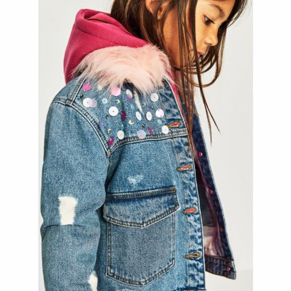 Zara kids Jean jacket size 10 girls